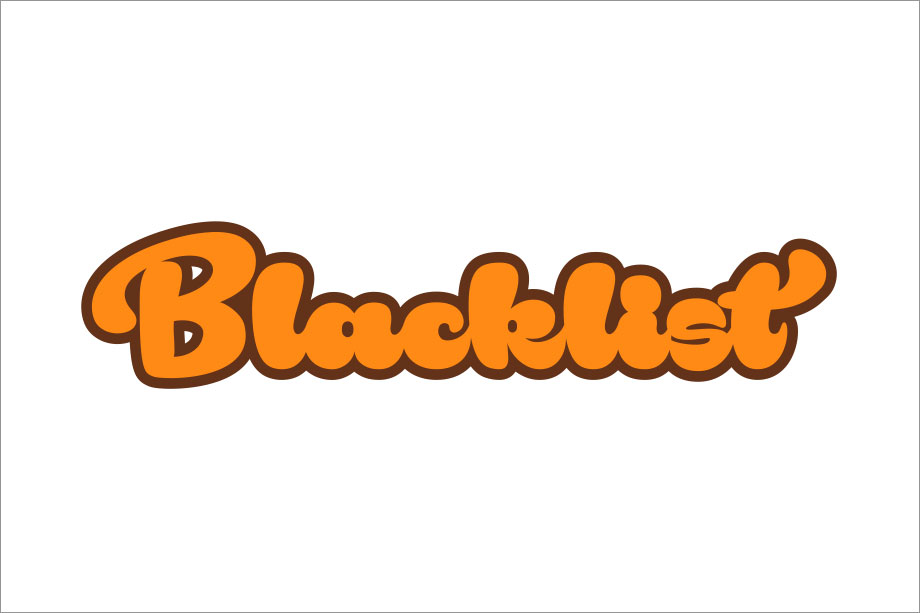 Blacklist, Logotyp, Mattias Lundevall Design